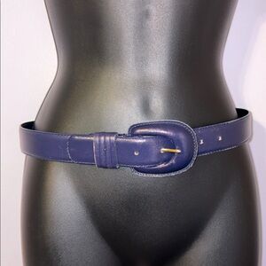 Liz Claiborne Accessories Blue Leather Belt size S